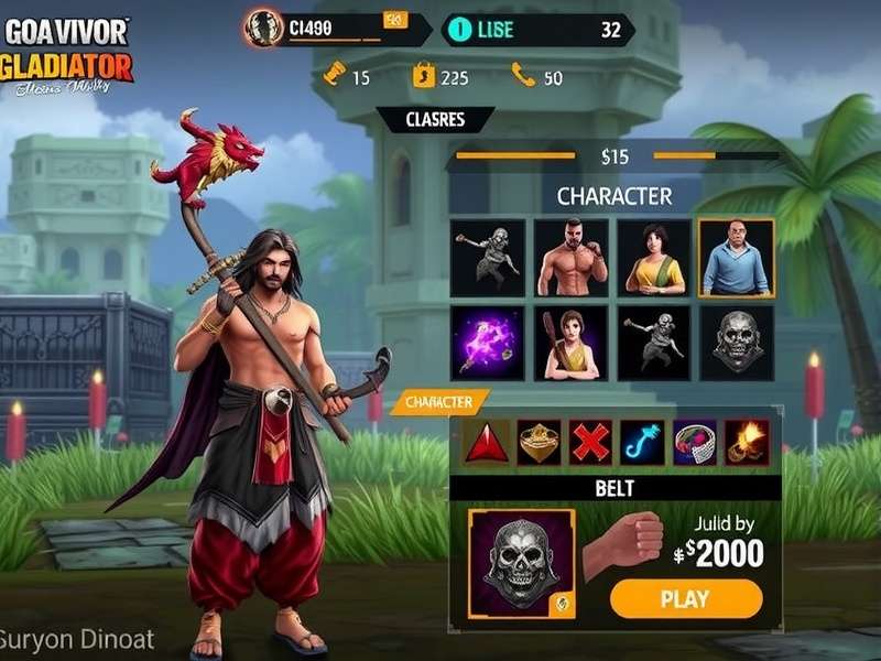 Goa Vigor Gladiator character customization